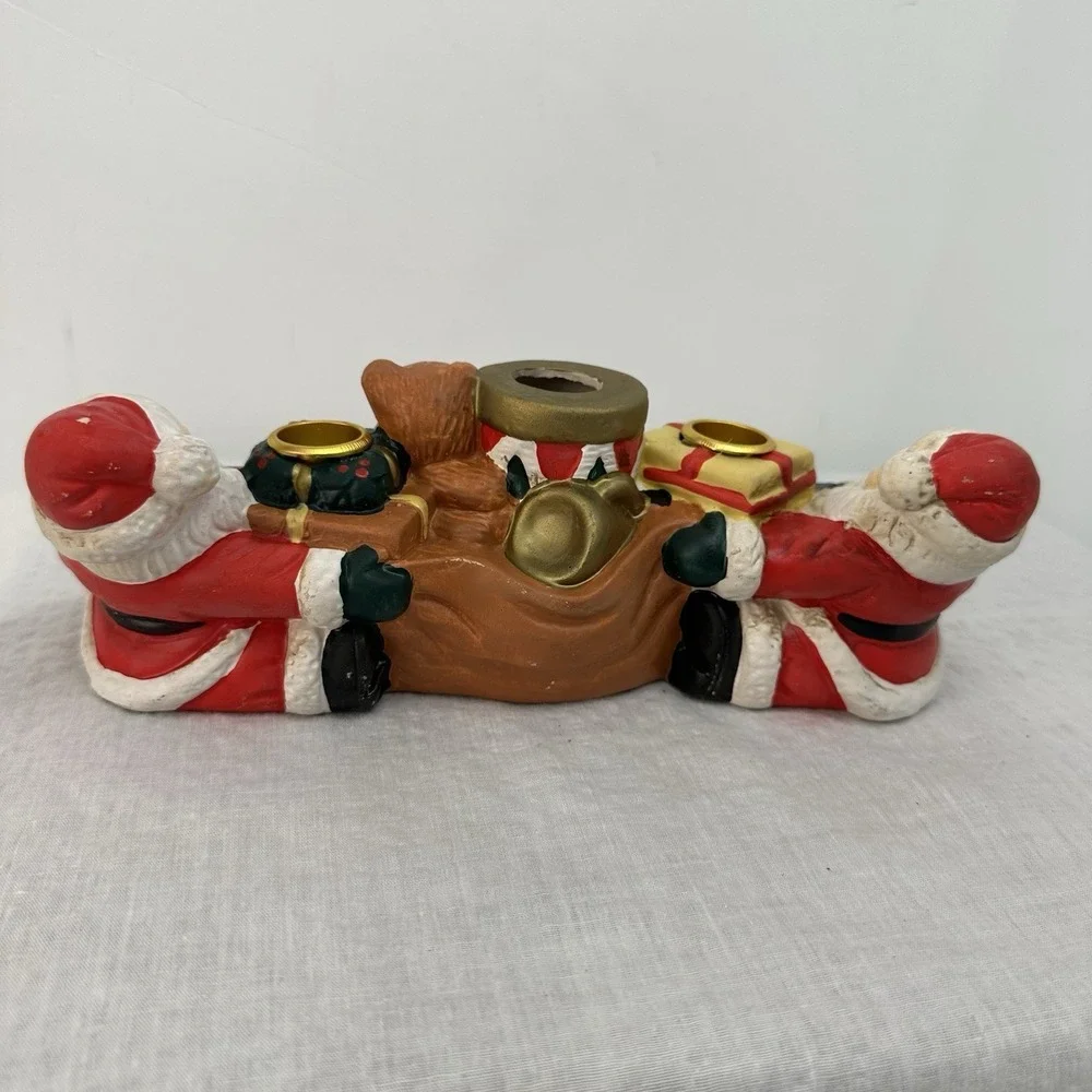 Kitsch ceramic candlestick